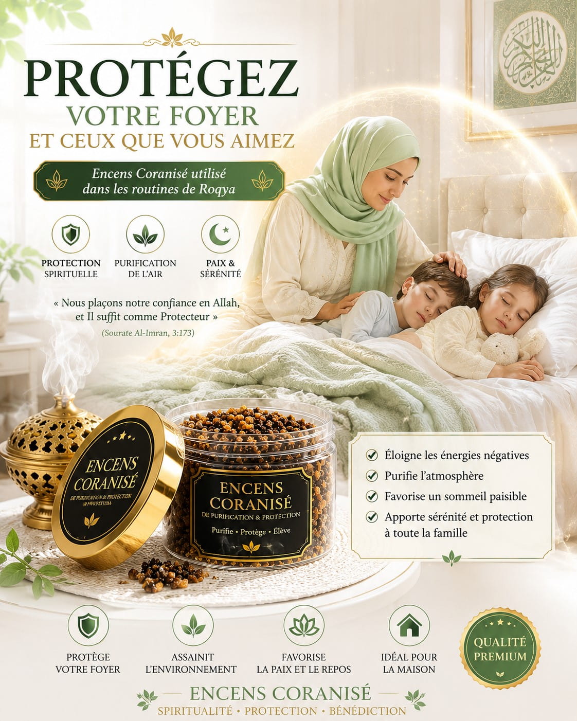 Encens Coranisé – Protection et Purification de la Maison